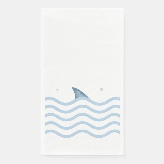 Shark Fin Baby shower Papieren servetten (Voorkant)