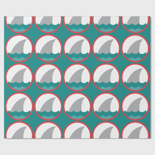 Shark Fin Cadeaupapier (Vlak)