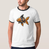 Shark-Fin Goldfish T-Shirt by Vin Zzep (Voorkant)