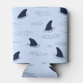 Shark Fin Ocean Pattern Blikjeskoeler (Achterkant)