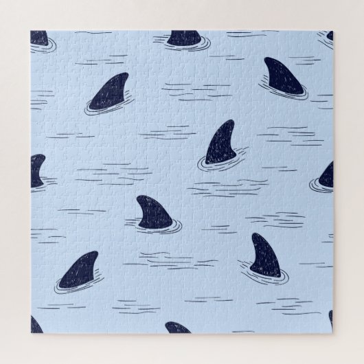 Shark Fin Ocean Pattern Legpuzzel (Verticaal)