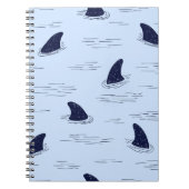Shark Fin Ocean Pattern Notitieboek (Voorkant)