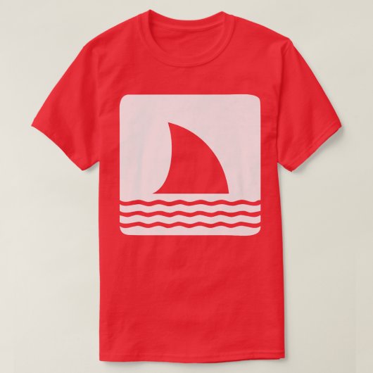 Shark Fin Ocean View T-shirt (Design voorkant)