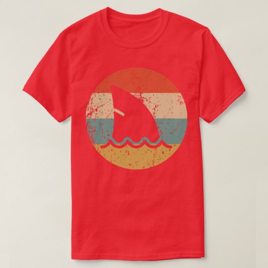 Shark Fin Retro Style Shark Pullover  (Design voorkant)