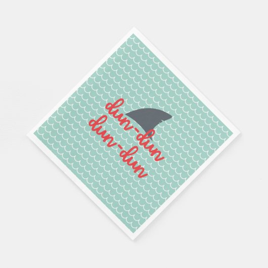Shark Fin servetten met golven| Dun Dun Dun (Hoek)