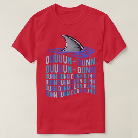 Shark Fin Sharks Sound Fish Spoof Noise  T-shirt (Design voorkant)