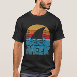Shark Fin Week 2025 Shark Lover Ocean Wildlife T-shirt