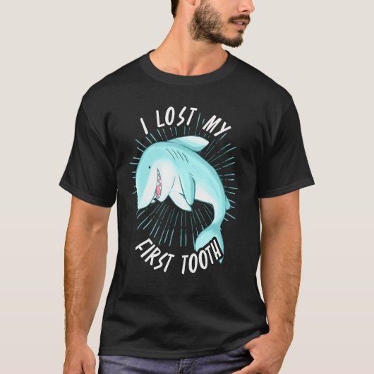 Shark First Tooth Lost Marine Biologists Apparel T-shirt (Voorkant)