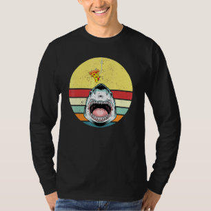 Shark Fish Pizza Retro  Pizzeria Pizza Chef T-shirt