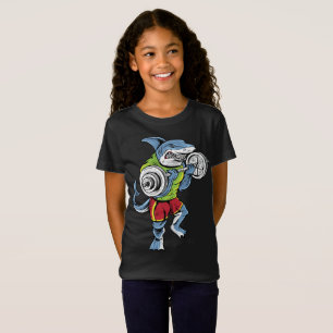 Shark Fitness Funny shirt Regenboogdieren