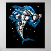 Shark Fitness Gewichtstilling Poster (Voorkant)