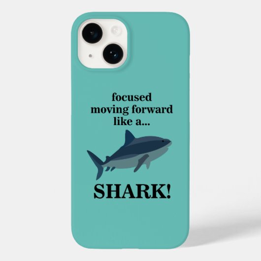 Shark focuste zich vooruit als een haai Case-Mate iPhone case (Achterkant)