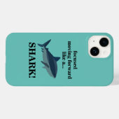 Shark focuste zich vooruit als een haai Case-Mate iPhone case (Achterkant (horizontaal))