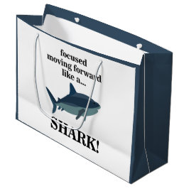 Shark focuste zich vooruit als een haai groot cadeauzakje
