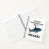Shark focuste zich vooruit als een haai notitieboek (Binnen)