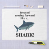 Shark focuste zich vooruit als een haai tissuepapier (Craft)
