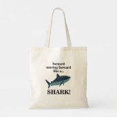 Shark focuste zich vooruit als een haai tote bag (Achterkant)