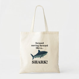 Shark focuste zich vooruit als een haai tote bag
