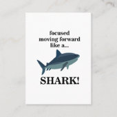 Shark focuste zich vooruit als een haai visitekaartje (Voorkant)