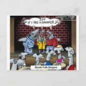 Shark Folk Singers Funny Gifts T - shirts & Kaarte Briefkaart (Voorkant)