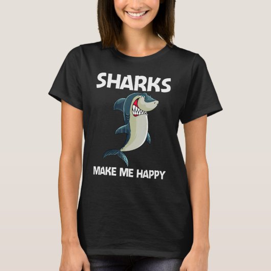 Shark For Men Women White Shark  1 T-shirt (Voorkant)