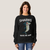 Shark For Men Women White Shark  1 Trui (Voorkant volledig)