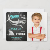 Shark foto uitnodiging (Voorkant)