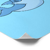 Shark Friends Kawaii Artwork Kinder Room Poster (Hoek)