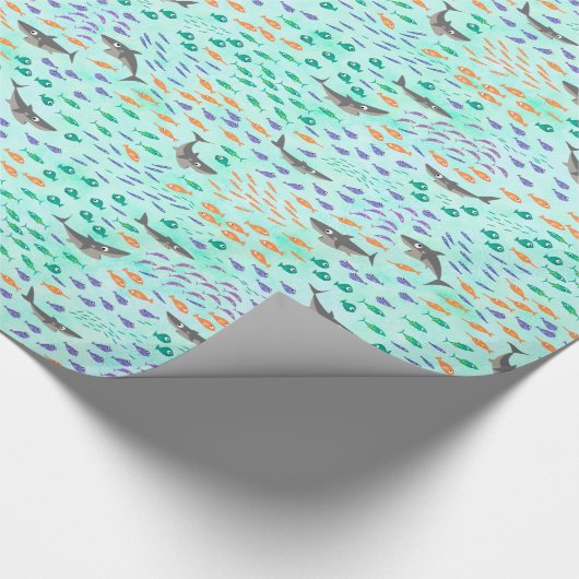 Shark Fun Cadeaupapier (Hoek)