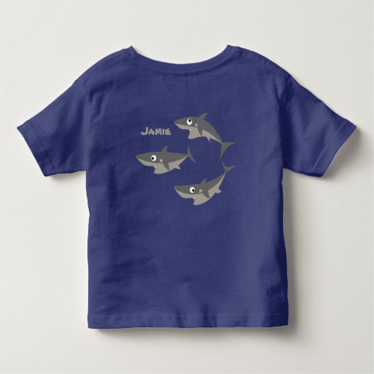 Shark Fun Kinder Shirts (Achterkant)
