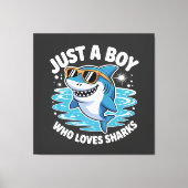Shark Funny Quote  Canvas Afdruk (Voorkant)
