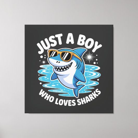 Shark Funny Quote  Canvas Afdruk (Voorkant)
