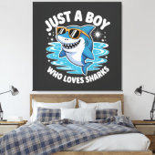 Shark Funny Quote  Canvas Afdruk (Insitu (Slaapkamer))