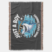 Shark Funny Quote  Deken (Voorkant Verticaal)