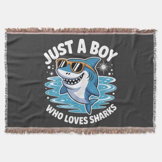 Shark Funny Quote  Deken (Voorkant)