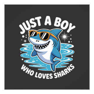 Shark Funny Quote  Foto Afdruk