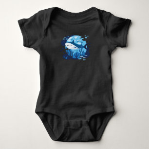 Shark Funny Sharks Zee Ozean Cool Shark Gift Romper