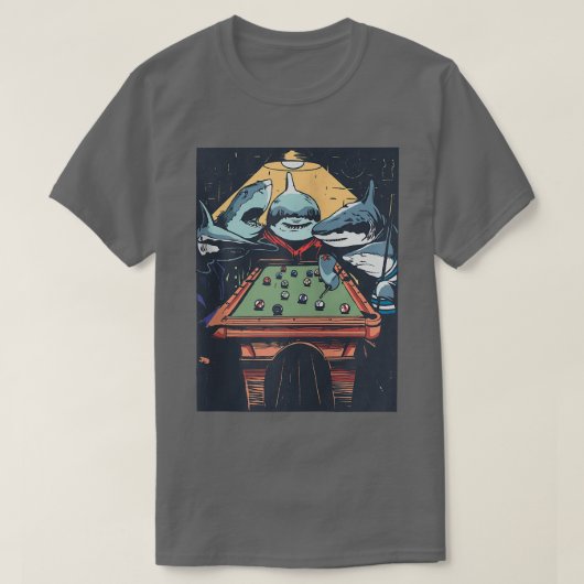 Shark Funny TeamFunny Gift Zip T-shirt (Design voorkant)