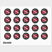 Shark Gear van Divers Den Ronde Sticker (Vel)