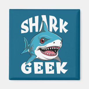 Shark Geek - Schattige ontwerp voor haaienliefhebb Magneet