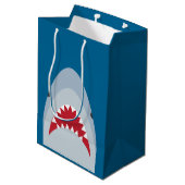 Shark Gift Bag Medium Cadeauzakje (Achterkant Gekanteld)