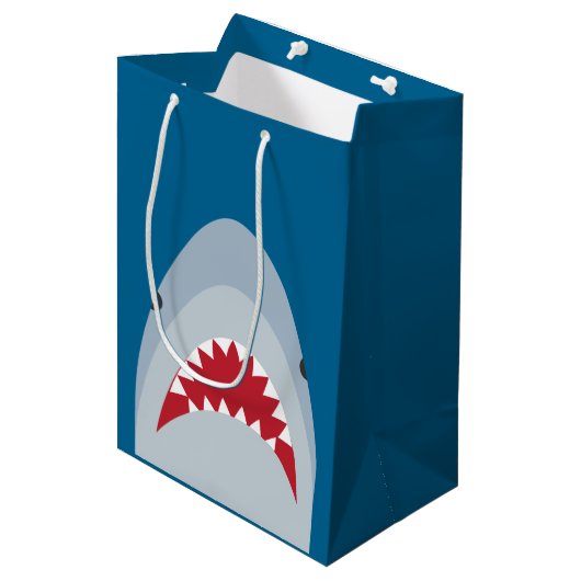 Shark Gift Bag Medium Cadeauzakje (Voorkant Gekanteld)