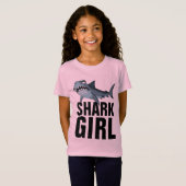 SHARK GIRL KINDER T-SHIRTS (Voorkant volledig)