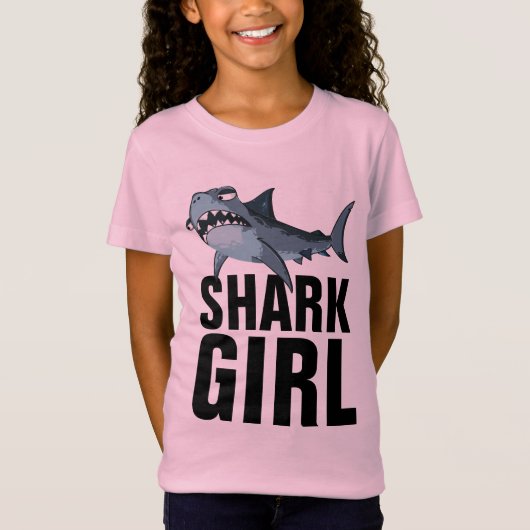 SHARK GIRL KINDER T-SHIRTS (Voorkant)