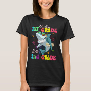 Shark Goodbye 1st Grade Afstuderen Hallo T-shirt