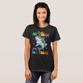 Shark Goodbye 1st Grade Afstuderen Hallo T-shirt (Voorkant volledig)