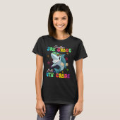 Shark Goodbye 3e Grade Afstuderen Hallo T-shirt (Voorkant volledig)