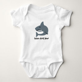 Shark Graphic Baby One-Piece Romper