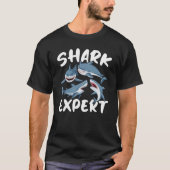 Shark Graphics Kinder Shark Expert T-shirt (Voorkant)