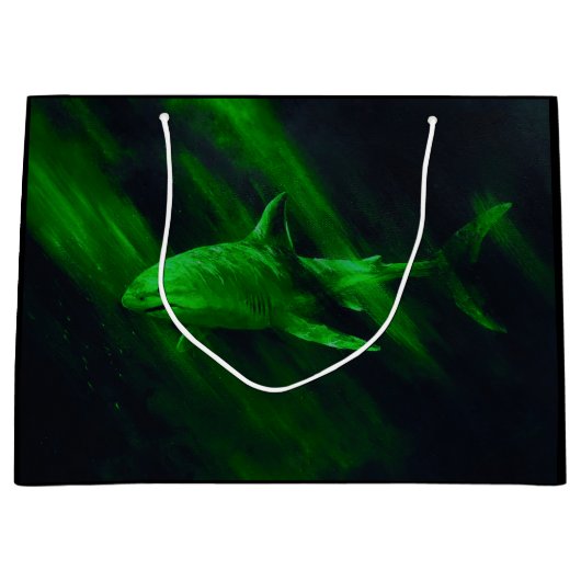 Shark Green Groot Cadeauzakje (Voorkant)